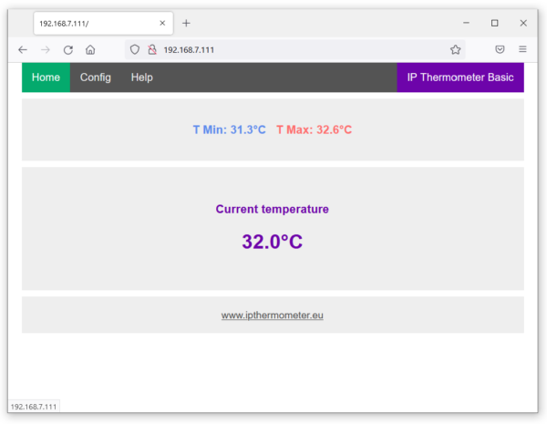 IP Thermometer Basic - RME Sensors